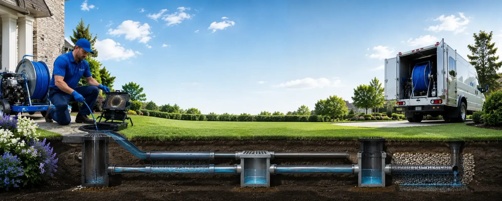 Outdoor drain cleaning information for Earth City, MO